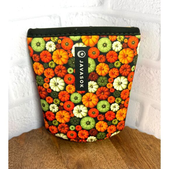 Sok It JAVASOK Neoprene Cold Sleeve for 22-28oz Cups PUMPKINS MEDIUM - Picture 1 of 3